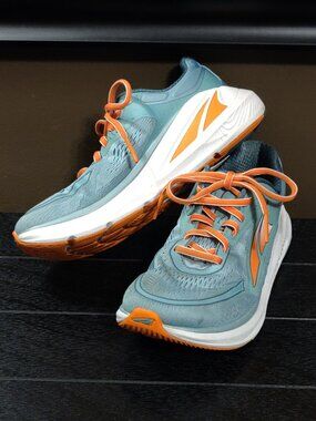 Altra Paradigm 6 Women's Running Shoe Dusty Teal Vibrant Orange US 7
